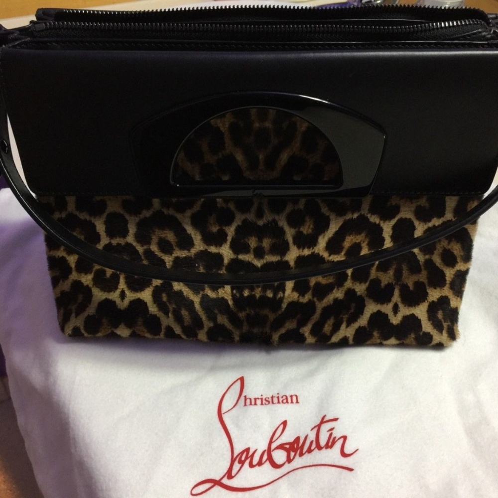 Christian Louboutin Passage Calf Hair Shoulder Bag